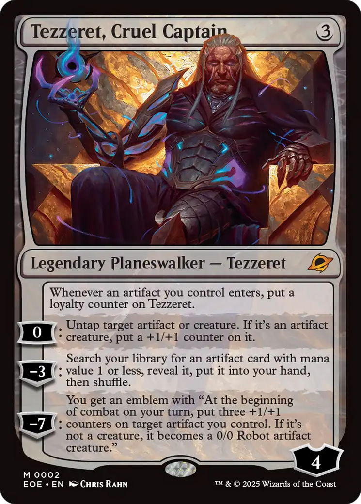 Tezzeret, Cruel Captain [Edge of Eternities] | Devastation Store