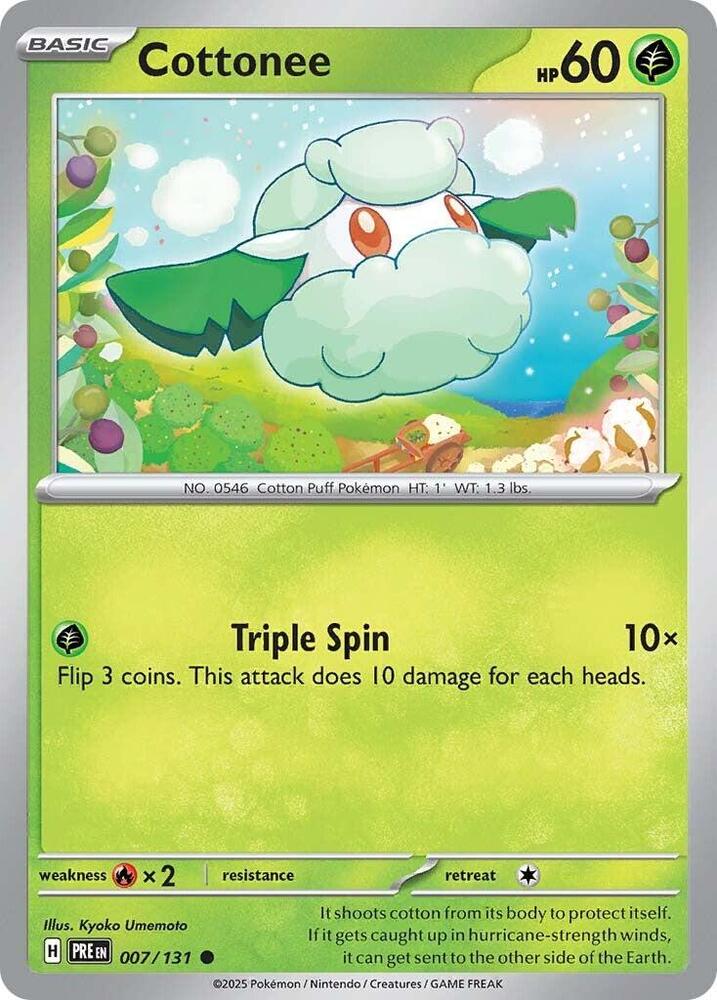 Cottonee (007/131) [Scarlet & Violet: Prismatic Evolutions] | Devastation Store