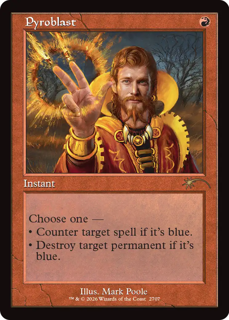 Pyroblast (Retro Frame) [Secret Lair Drop Series] | Devastation Store