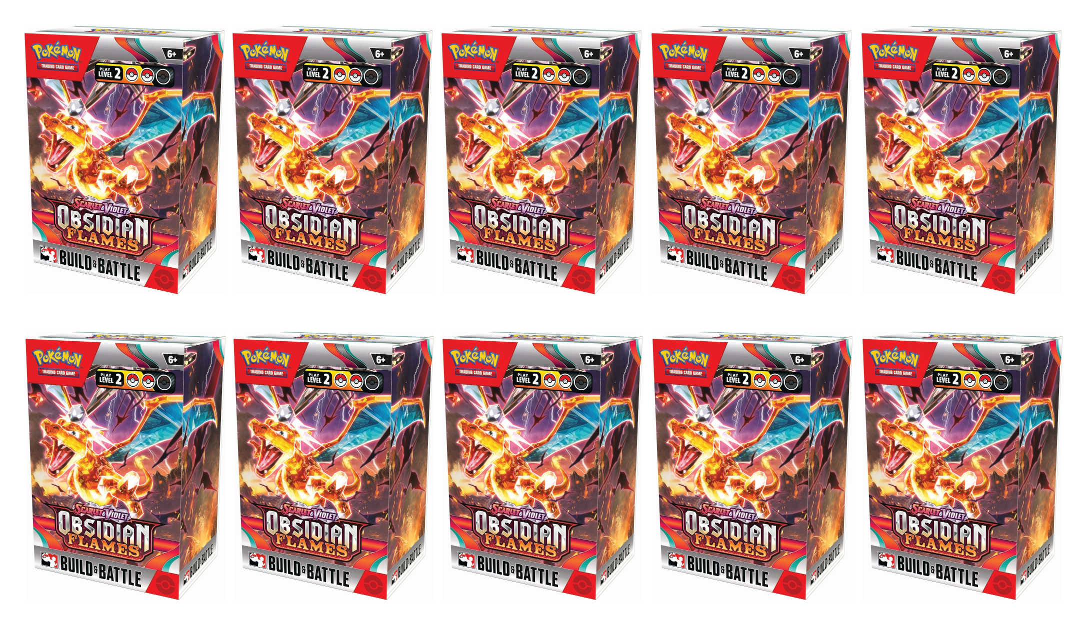 Scarlet & Violet: Obsidian Flames - Build and Battle Box Display | Devastation Store