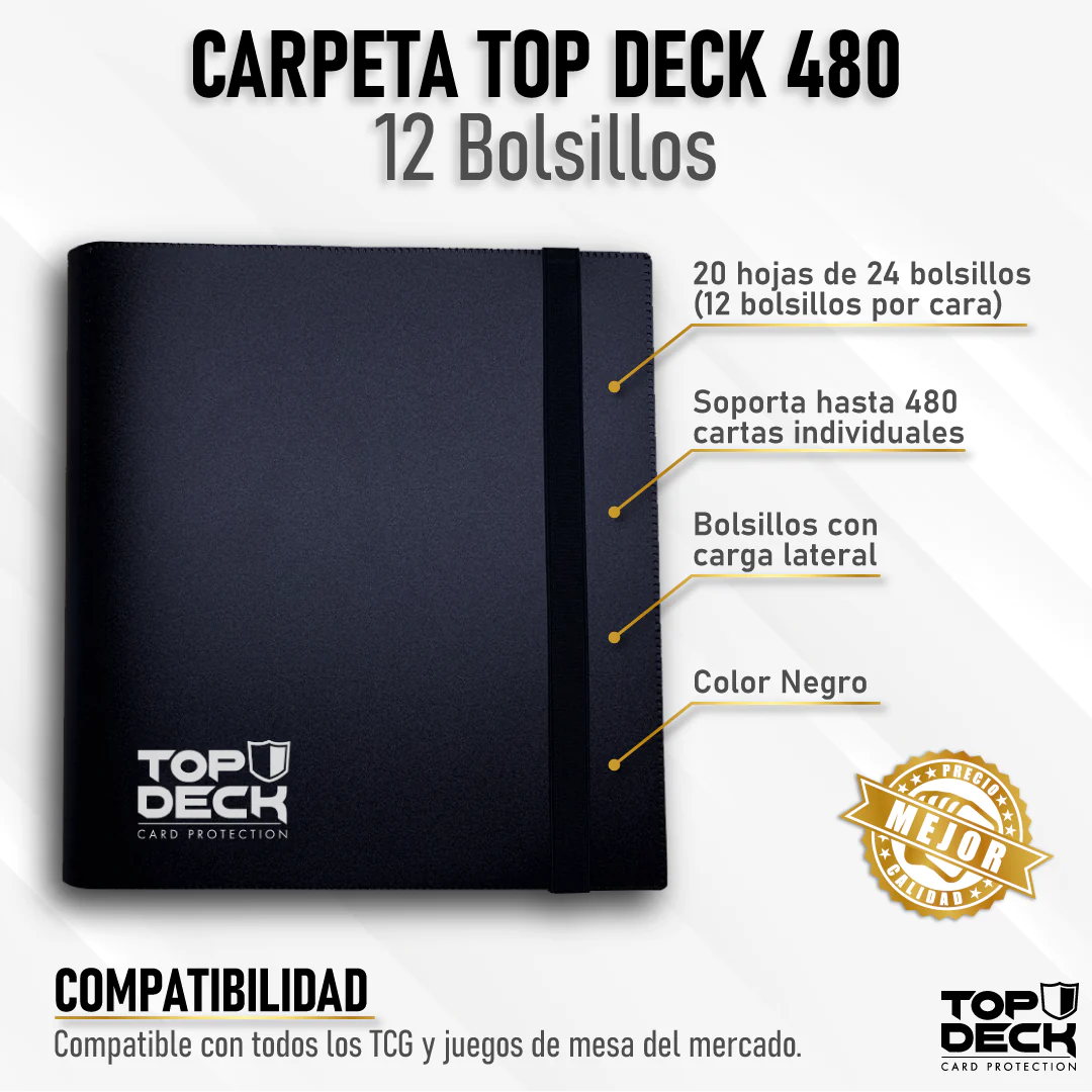 Carpeta Topdeck Sin Cierre 12 Bolsillos | Devastation Store