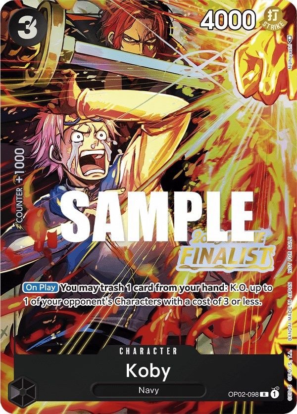 Koby (Online Regional 2023) [Finalist] [One Piece Promotion Cards] | Devastation Store