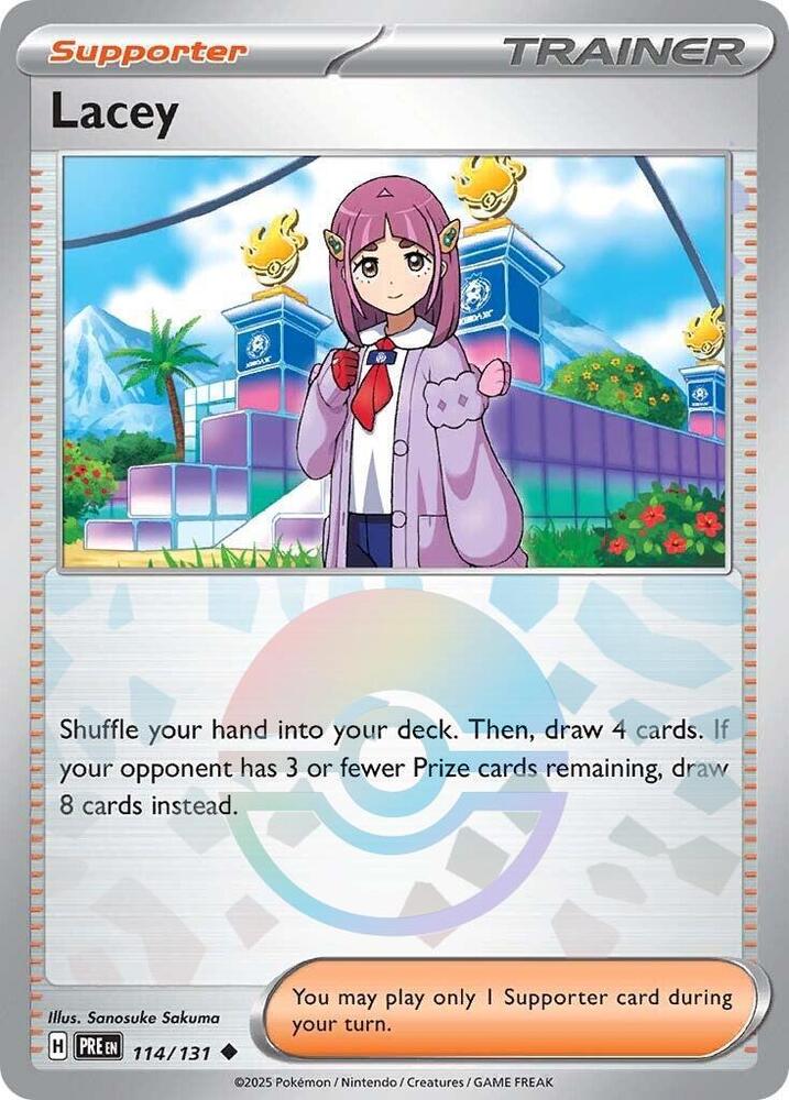 Lacey (114/131) (Poke Ball Pattern) [Scarlet & Violet: Prismatic Evolutions] | Devastation Store