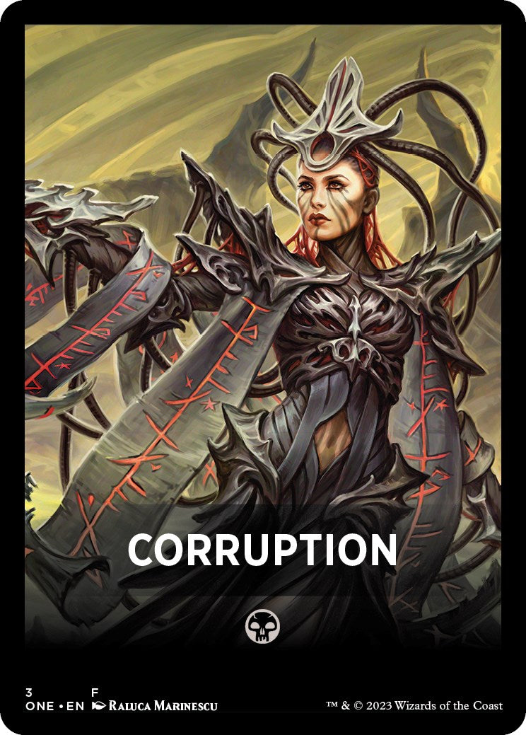 Corruption Theme Card [Phyrexia: All Will Be One Tokens] | Devastation Store