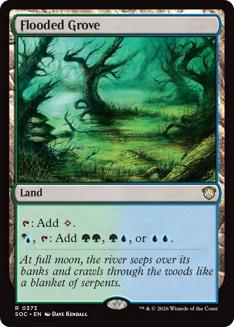 Flooded Grove [Secrets of Strixhaven Commander] | Devastation Store