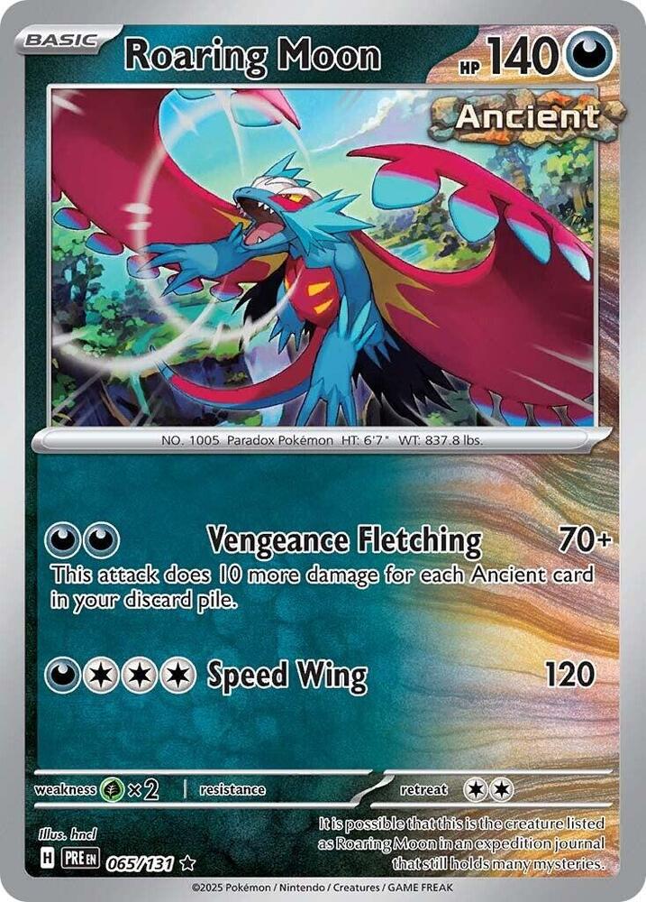 Roaring Moon (065/131) [Scarlet & Violet: Prismatic Evolutions] | Devastation Store