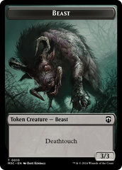Beast (0010) // Shapeshifter (0008) Double-Sided Token [Modern Horizons 3 Commander Tokens] | Devastation Store