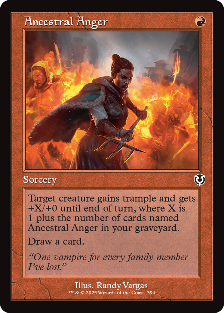 Ancestral Anger (Retro Frame) [Innistrad Remastered] | Devastation Store