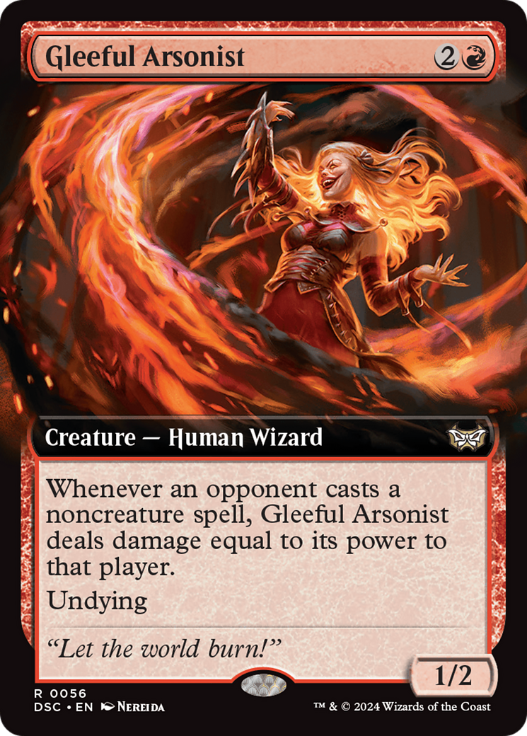 Gleeful Arsonist (Extended Art) [Duskmourn: House of Horror Commander] | Devastation Store