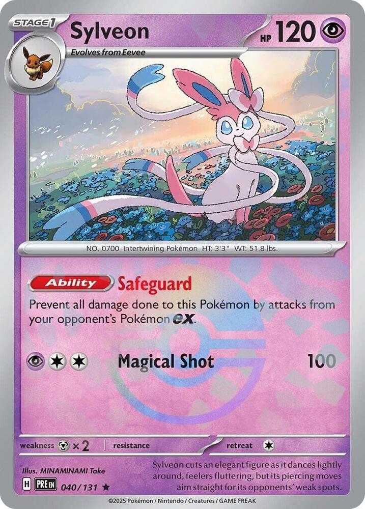 Sylveon (040/131) (Poke Ball Pattern) [Scarlet & Violet: Prismatic Evolutions] | Devastation Store