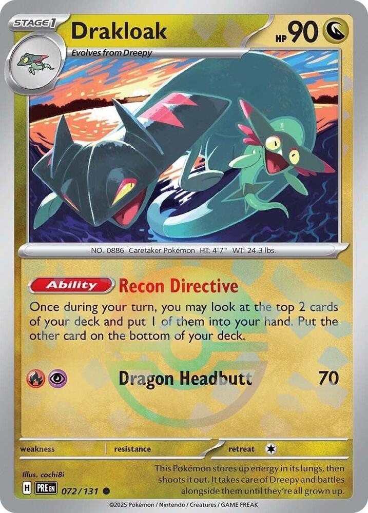 Drakloak (072/131) (Poke Ball Pattern) [Scarlet & Violet: Prismatic Evolutions] | Devastation Store