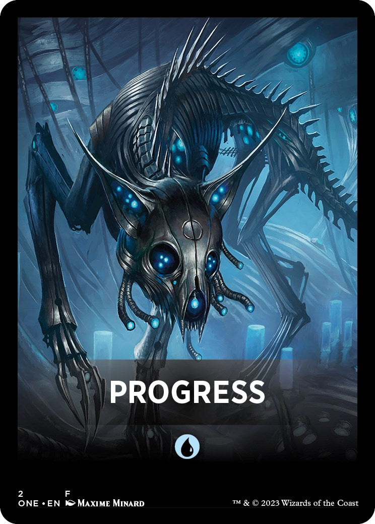 Progress Theme Card [Phyrexia: All Will Be One Tokens] | Devastation Store