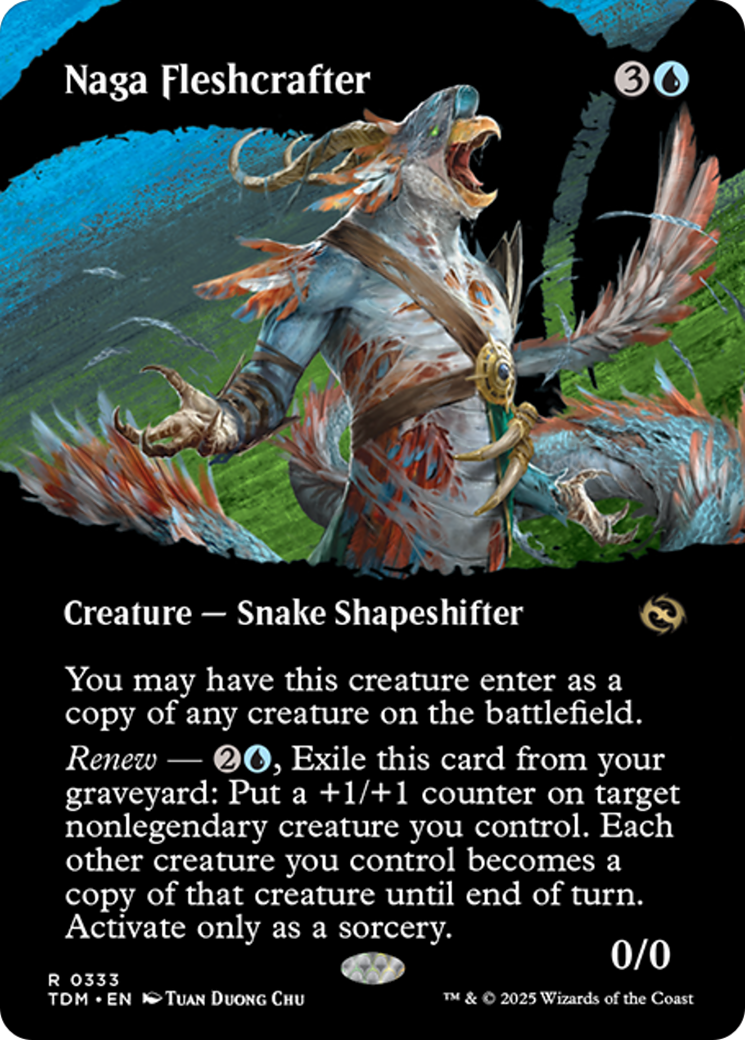 Naga Fleshcrafter (Borderless) [Tarkir: Dragonstorm] | Devastation Store