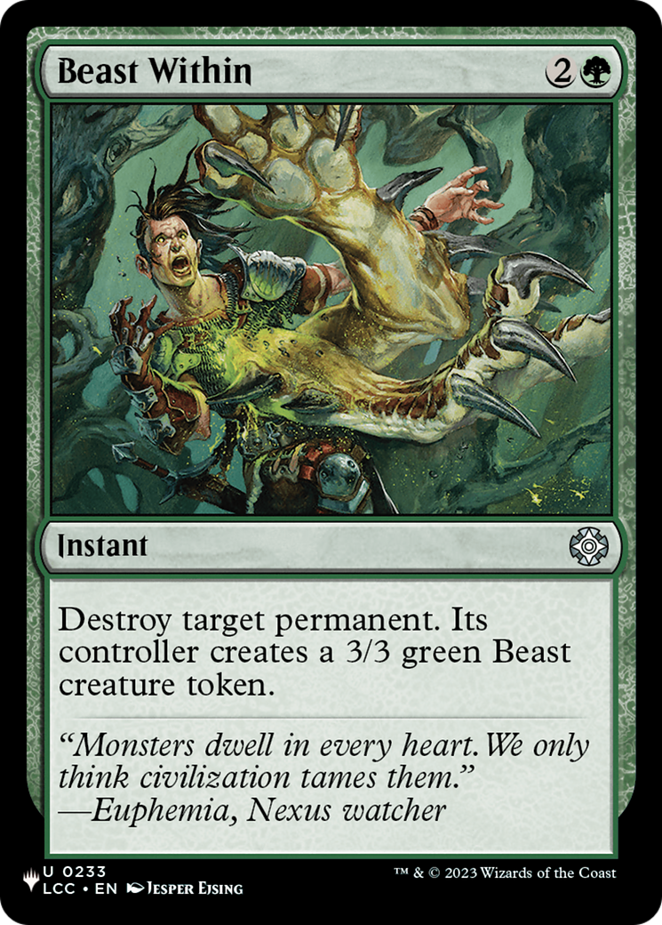 Beast Within (LCC) [The List] | Devastation Store