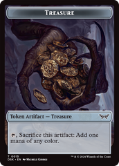 Treasure // Copy Double-Sided Token [Duskmourn: House of Horror Tokens] | Devastation Store