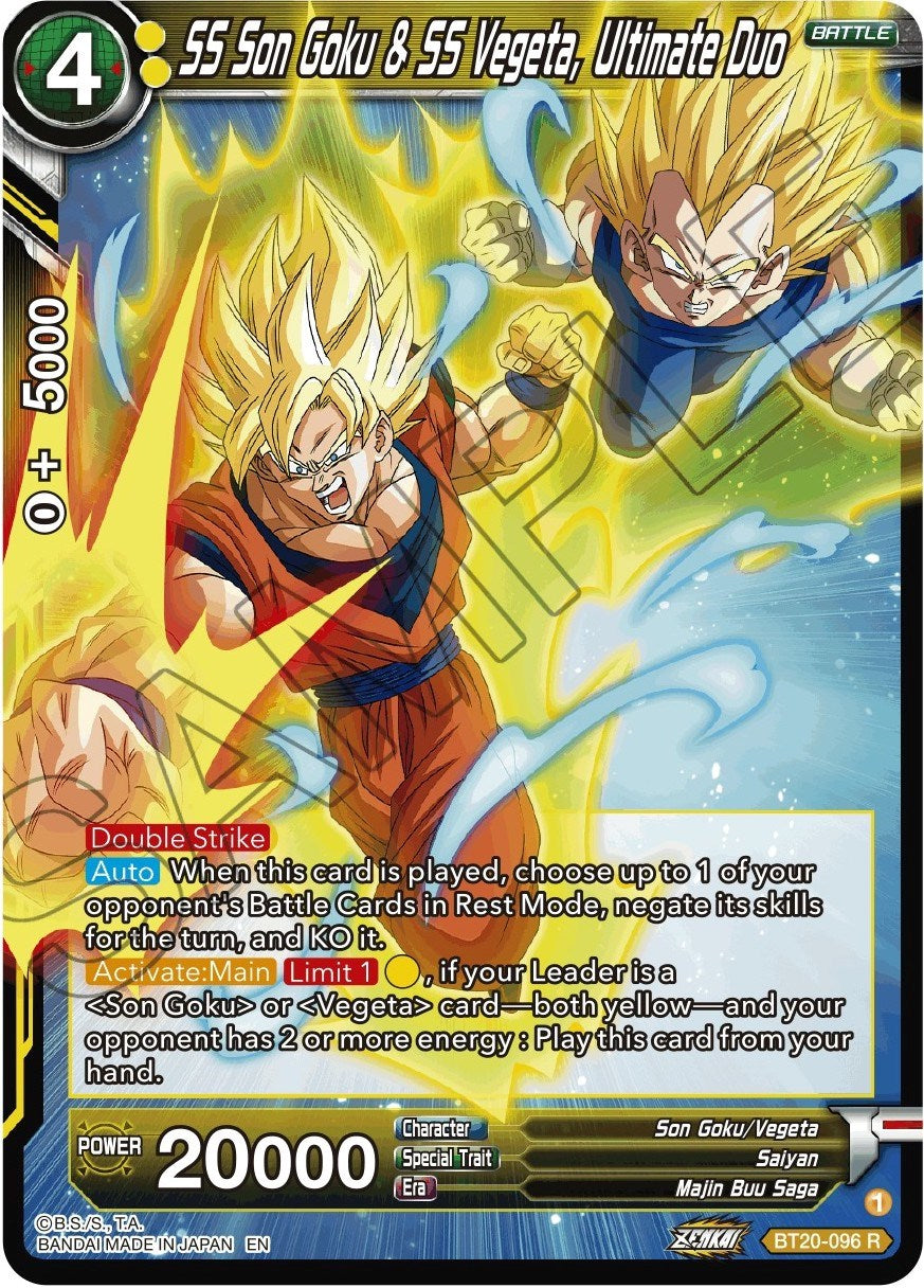 SS Son Goku & SS Vegeta, Ultimate Duo (BT20-096) [Power Absorbed] | Devastation Store