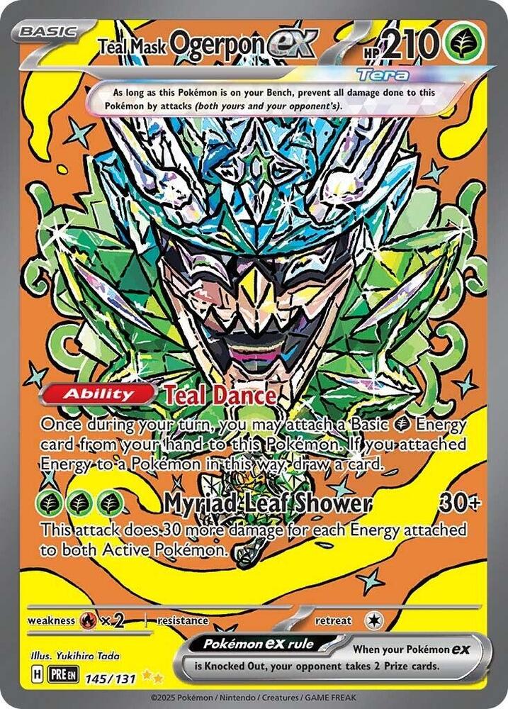 Teal Mask Ogerpon ex (145/131) [Scarlet & Violet: Prismatic Evolutions] | Devastation Store