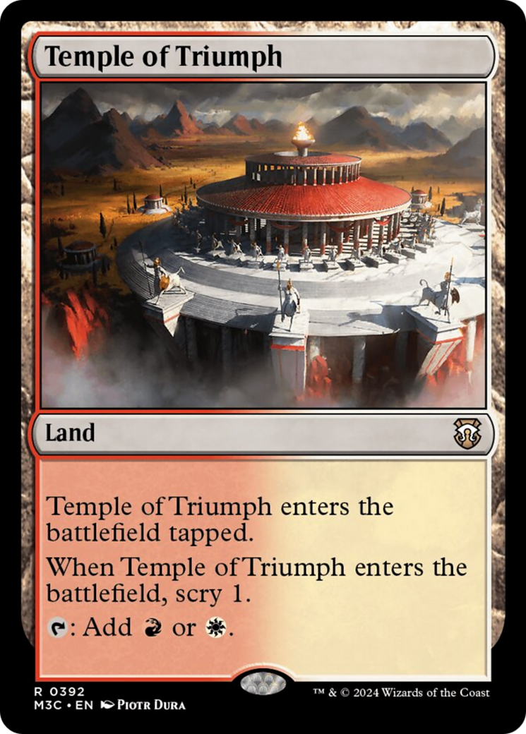 Temple of Triumph (Ripple Foil) [Modern Horizons 3 Commander] | Devastation Store