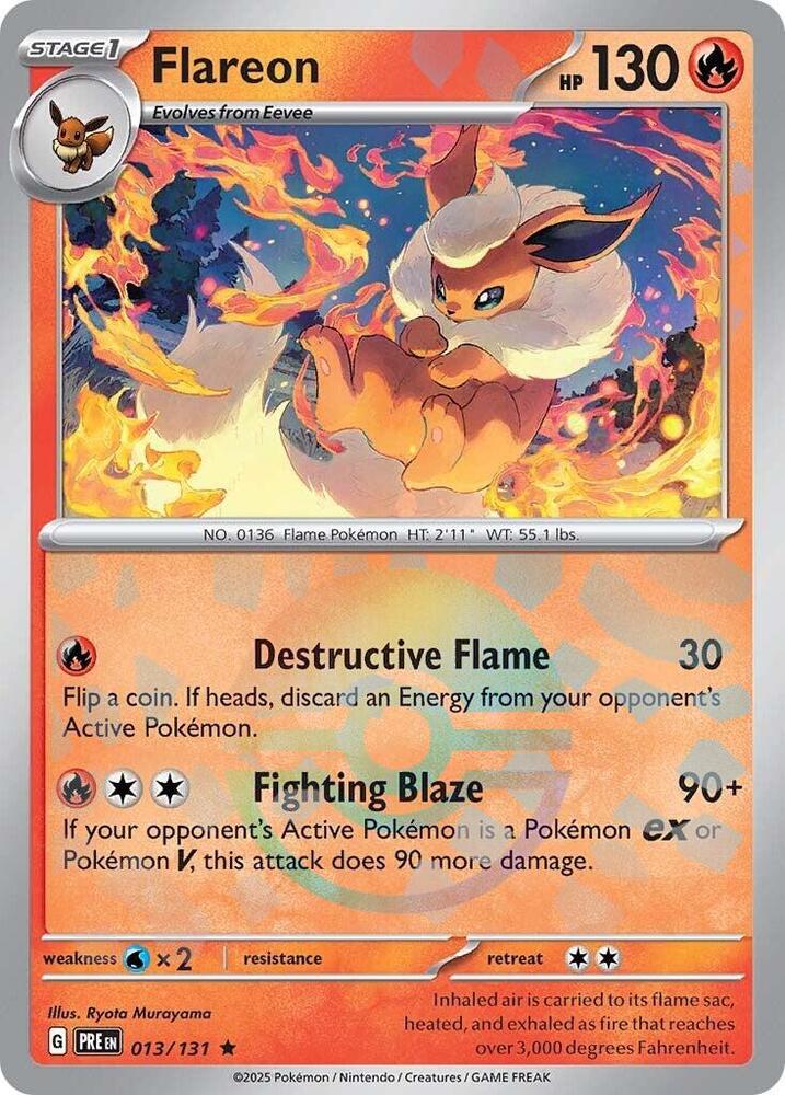 Flareon (013/131) (Poke Ball Pattern) [Scarlet & Violet: Prismatic Evolutions] | Devastation Store