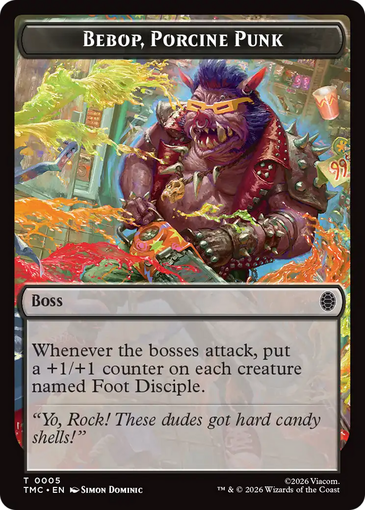Bebop, Porcine Punk [Teenage Mutant Ninja Turtles Commander Tokens] | Devastation Store