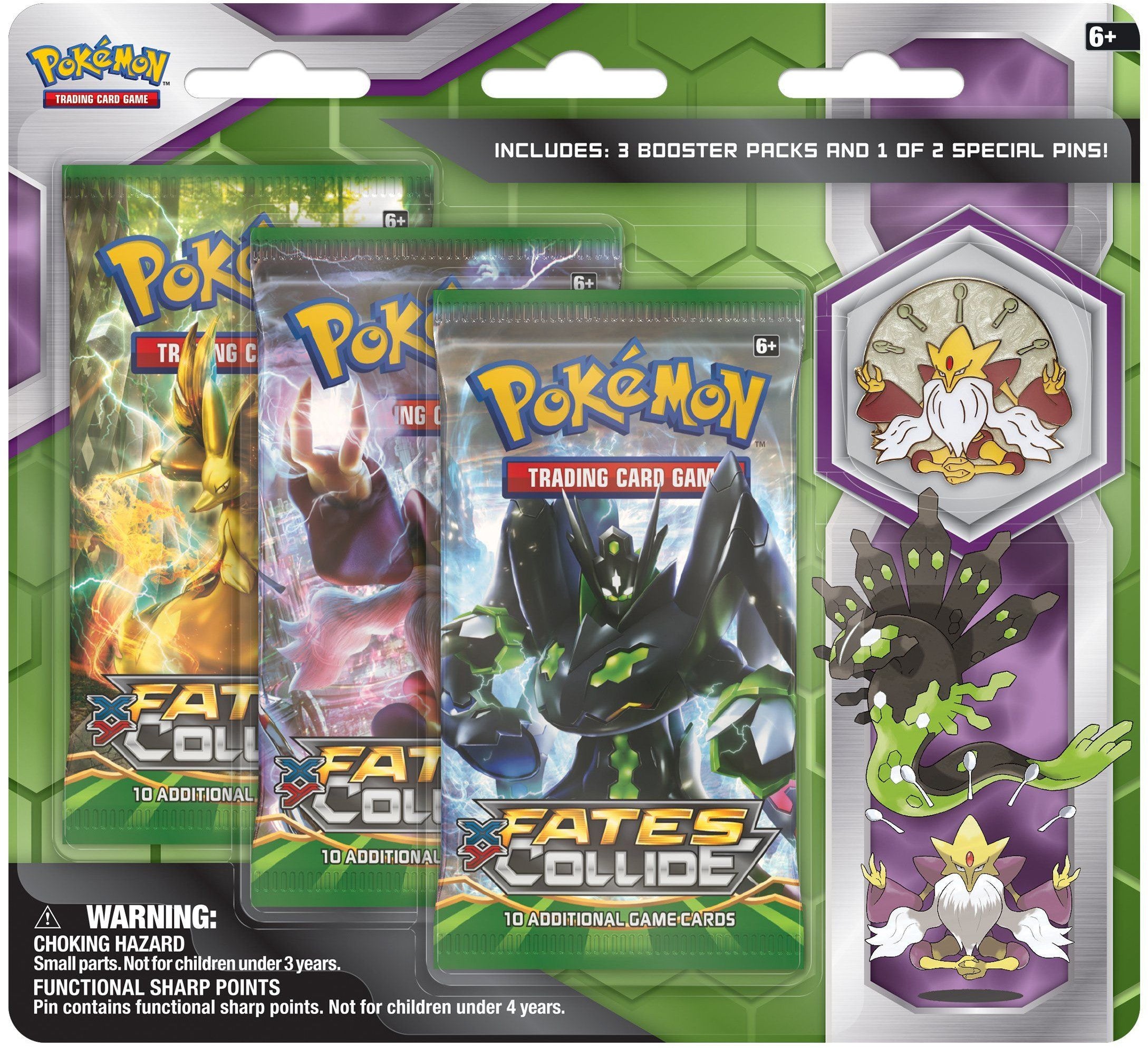 XY: Fates Collide - Collector's Pin 3-Pack Blister (Mega Alakazam) | Devastation Store