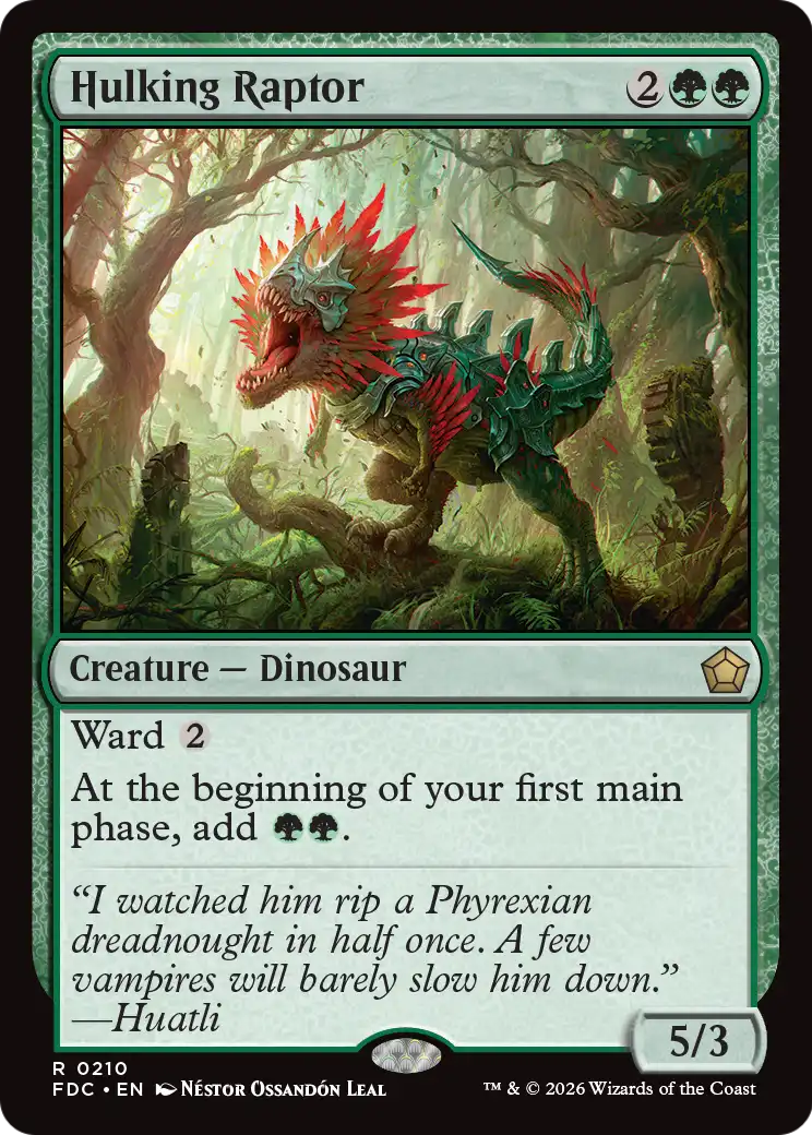 Hulking Raptor [Foundations Commander] | Devastation Store