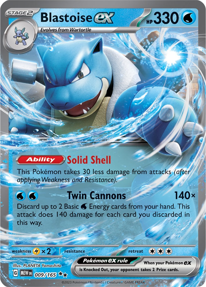 Blastoise ex (009/165) (Jumbo Card) [Scarlet & Violet: Obsidian Flames] | Devastation Store