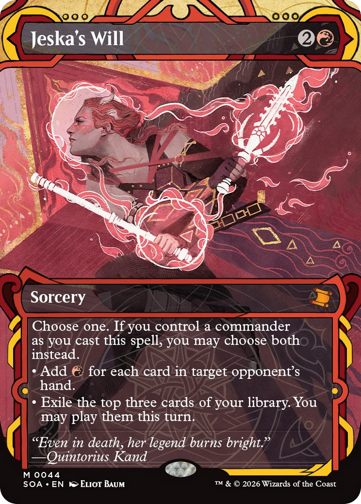 Jeska's Will (JP Alternate Art) (Silver Scroll Foil) [Secrets of Strixhaven: Mystical Archive] | Devastation Store