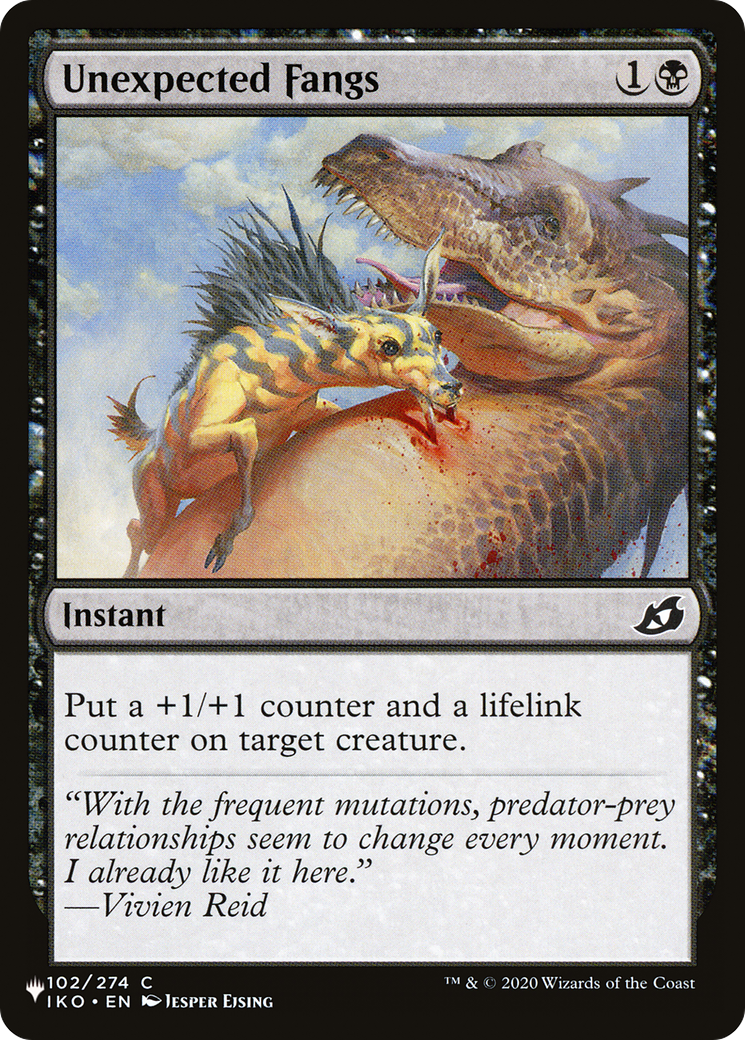 Unexpected Fangs [The List Reprints] | Devastation Store