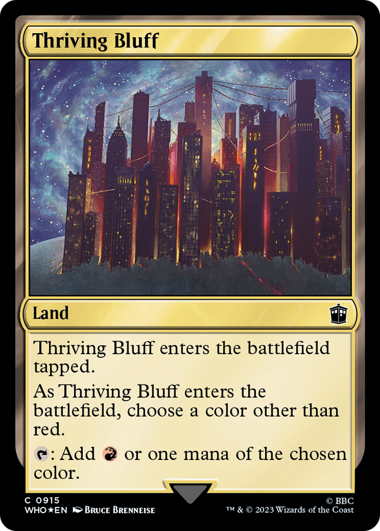 Thriving Bluff (Surge Foil) [Doctor Who] | Devastation Store