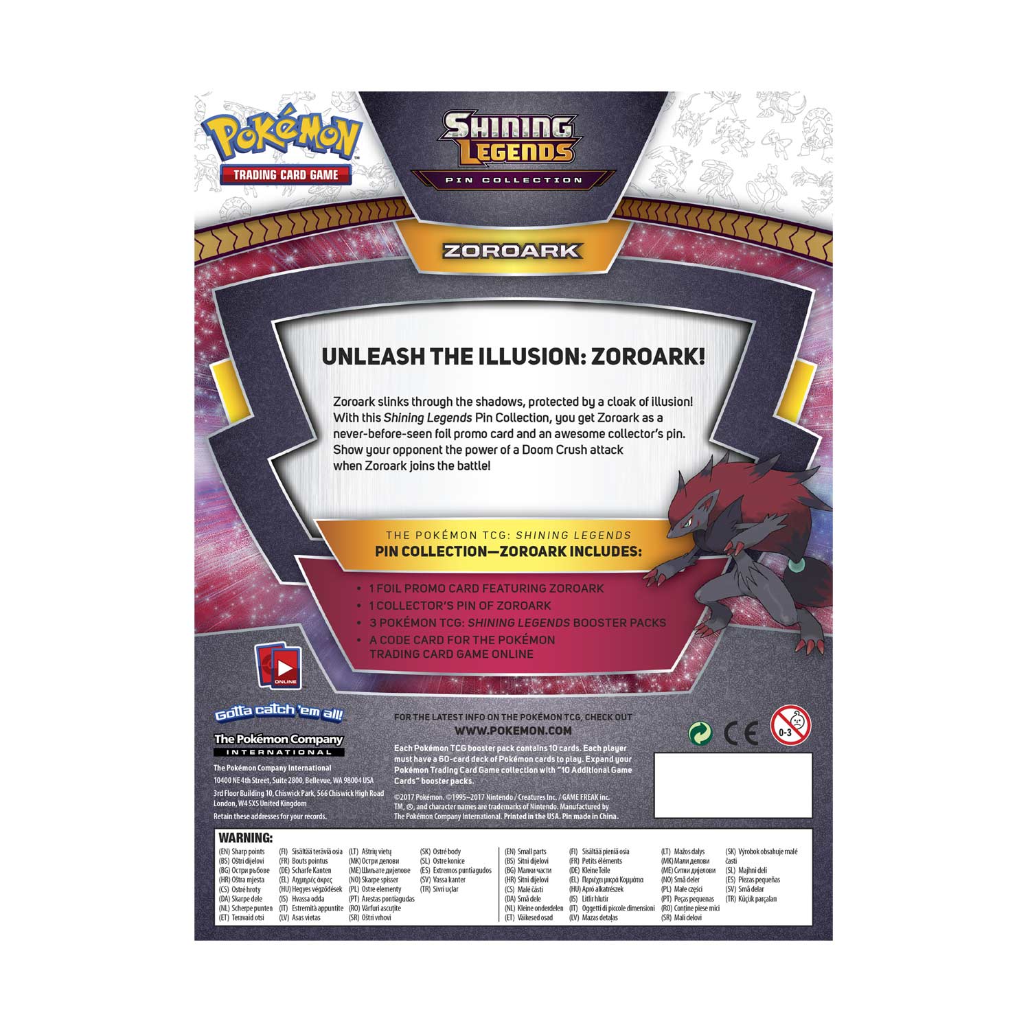 Shining Legends - Pin Collection (Zoroark) | Devastation Store