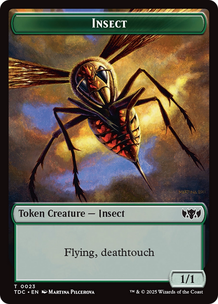 Insect (0023) // Wall Double-Sided Token [Tarkir: Dragonstorm Commander Tokens] | Devastation Store