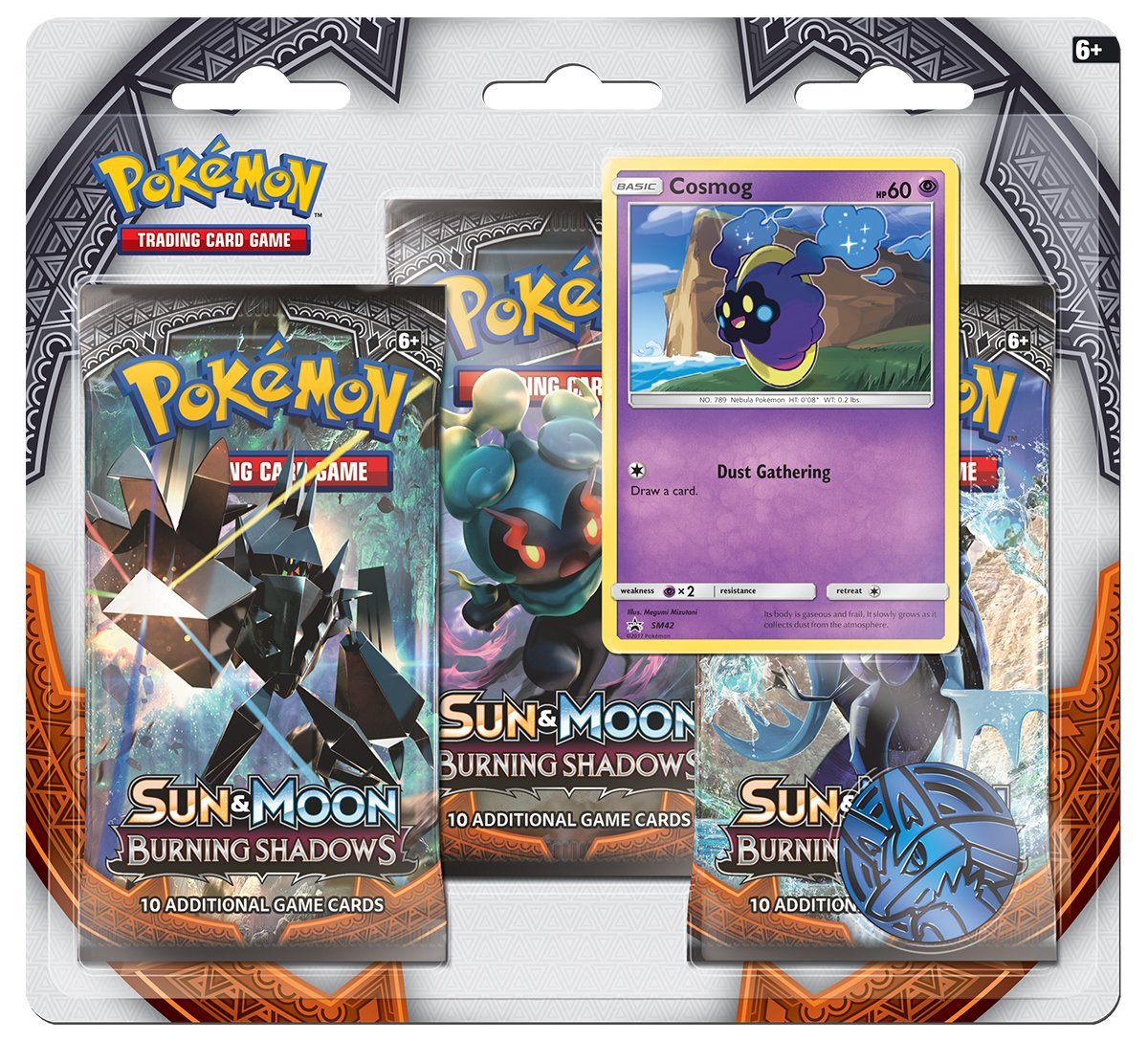 Sun & Moon: Burning Shadows - 3-Pack Blister (Cosmog) | Devastation Store