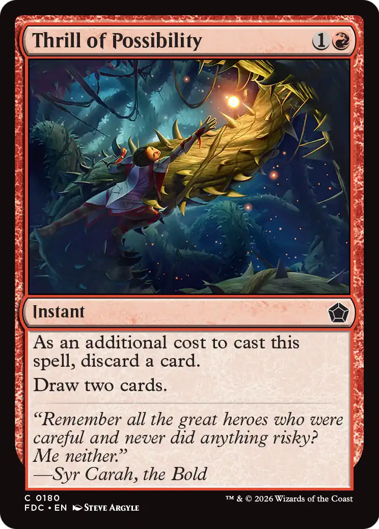 Thrill of Possibility [Foundations Commander] | Devastation Store