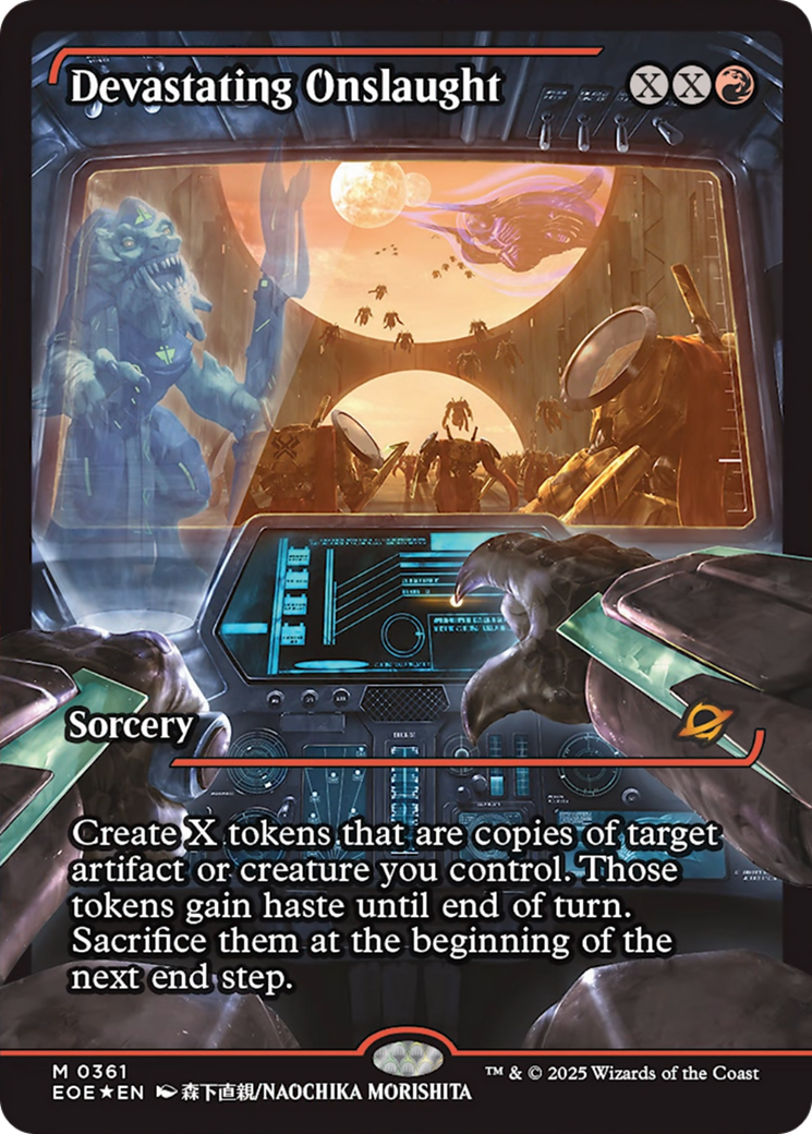 Devastating Onslaught (0361) (Showcase) [Edge of Eternities] | Devastation Store