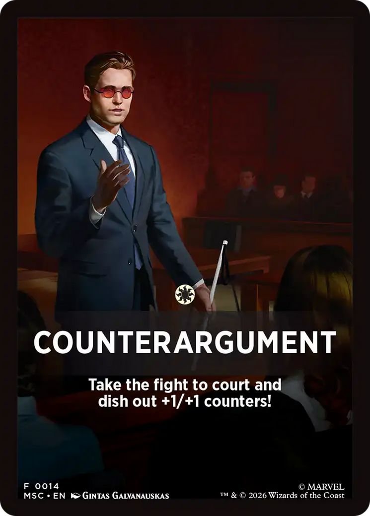 Counterargument Theme Card [Marvel Super Heroes Commander] | Devastation Store