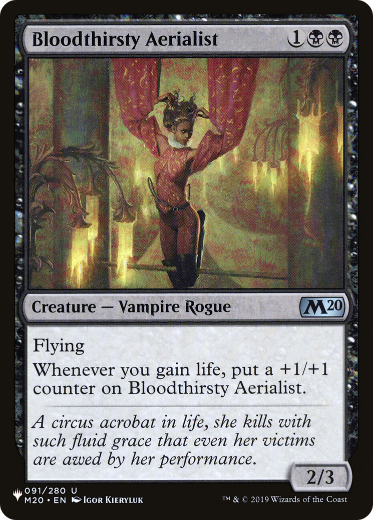 Bloodthirsty Aerialist [The List Reprints] | Devastation Store