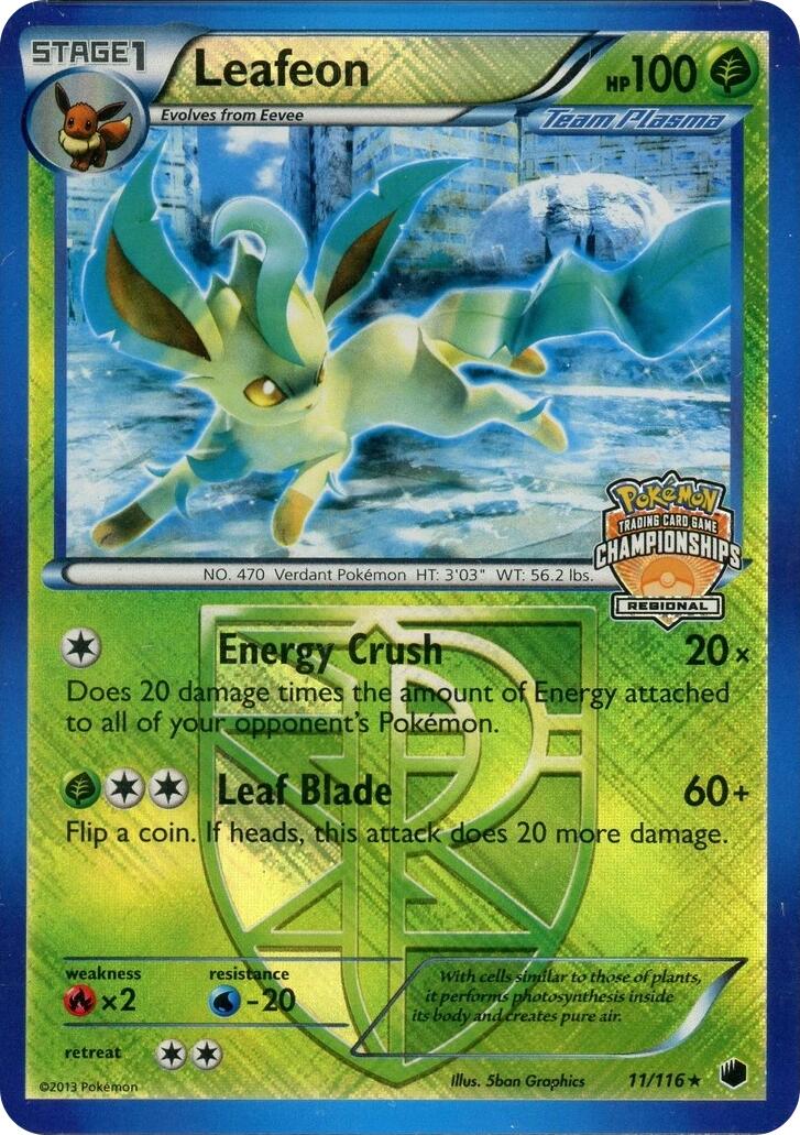 Leafeon (11)/116 (Regional Championship Promo) [League & Championship Cards] | Devastation Store