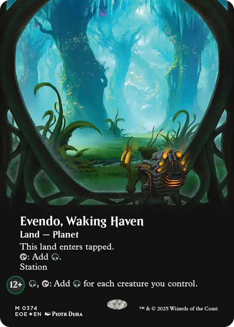 Evendo, Waking Haven (Borderless) (Galaxy Foil) [Edge of Eternities] | Devastation Store