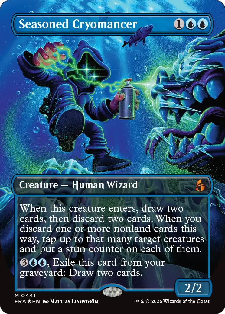Seasoned Cryomancer (Borderless) (0441) [Reality Fracture] | Devastation Store