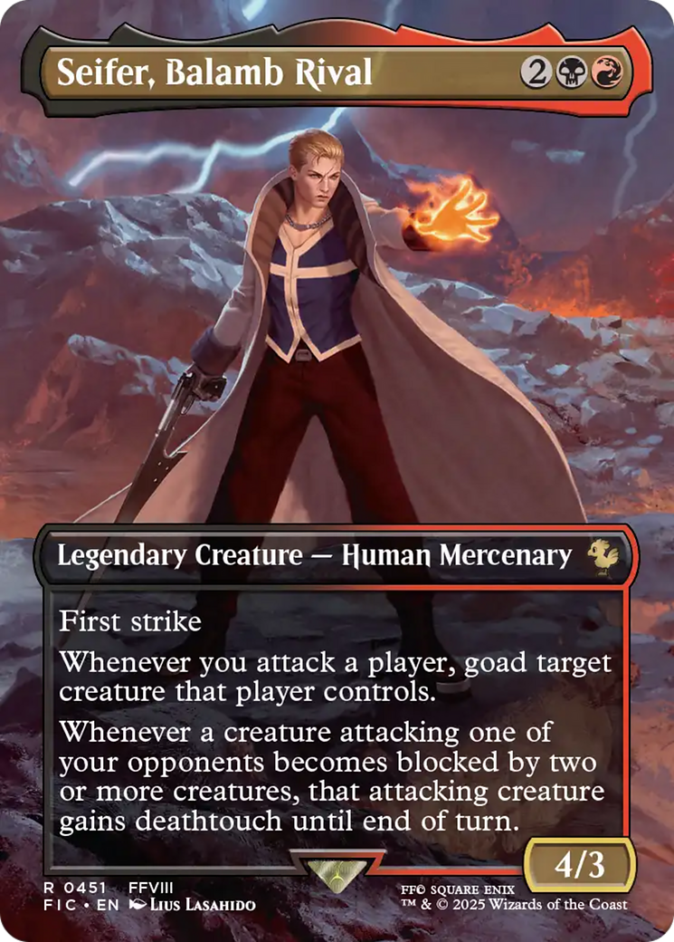 Seifer, Balamb Rival (Borderless) [FINAL FANTASY Commander] | Devastation Store