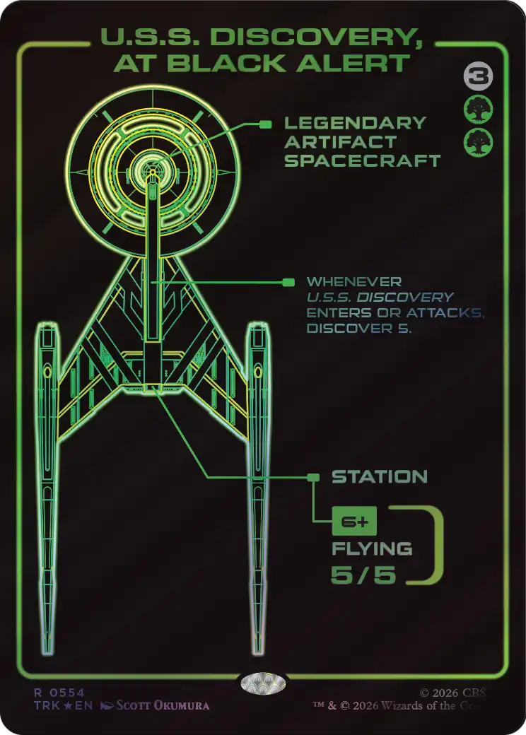 U.S.S. Discovery, at Black Alert (Showcase) [Star Trek] | Devastation Store