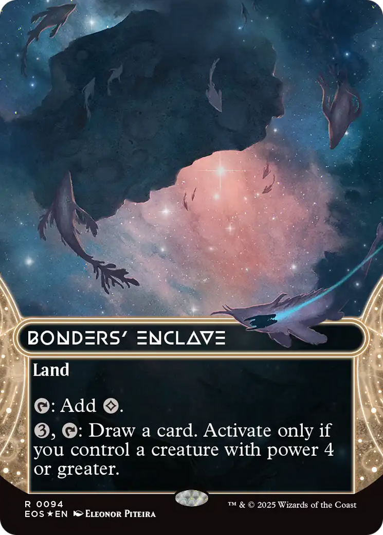 Bonders' Enclave (0094) (Borderless) (Galaxy Foil) [Edge of Eternities: Stellar Sights] | Devastation Store