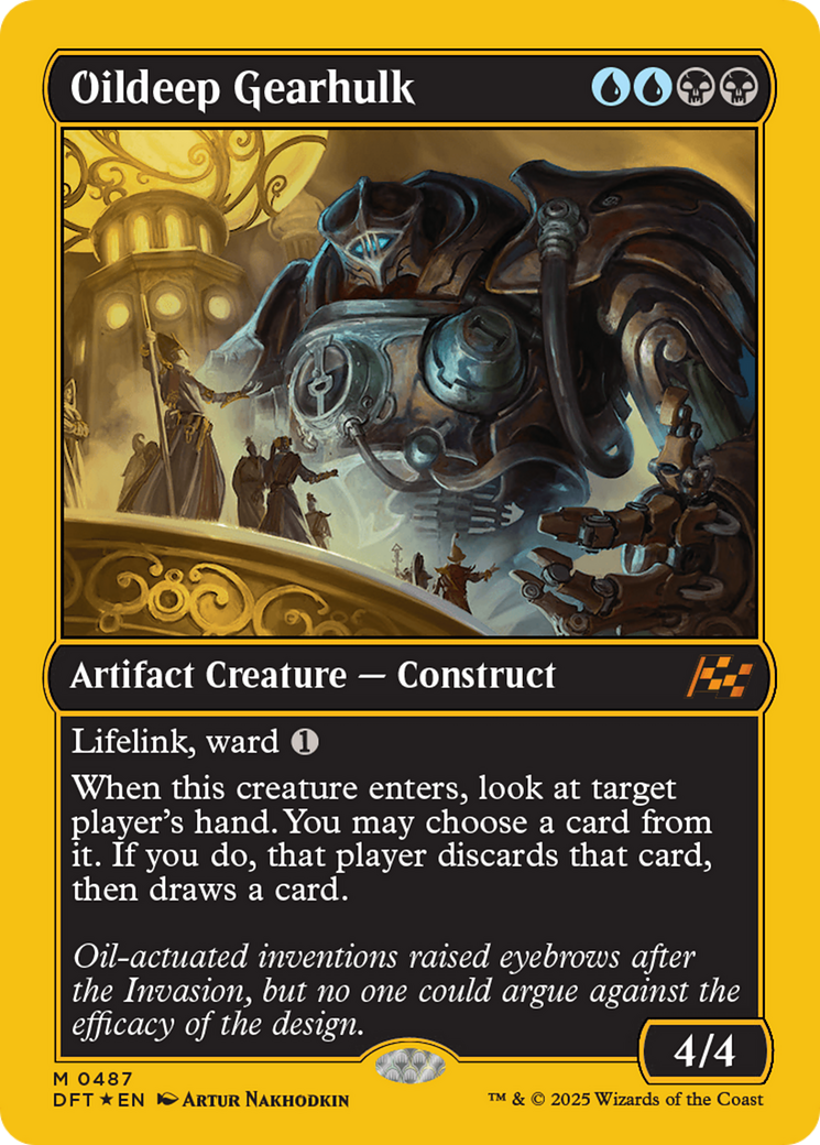 Oildeep Gearhulk (First-Place Foil) [Aetherdrift] | Devastation Store