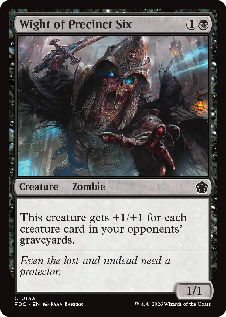 Wight of Precinct Six [Foundations Commander] | Devastation Store