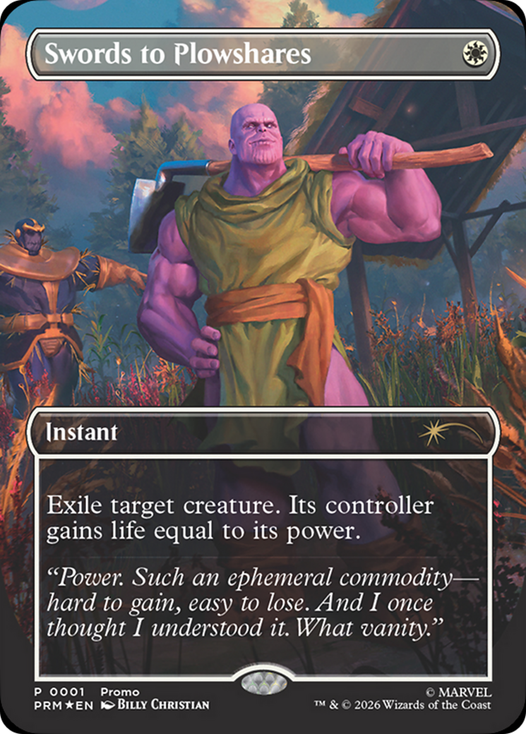Swords to Plowshares (Borderless) (Magazine Insert) [Media Promos] | Devastation Store