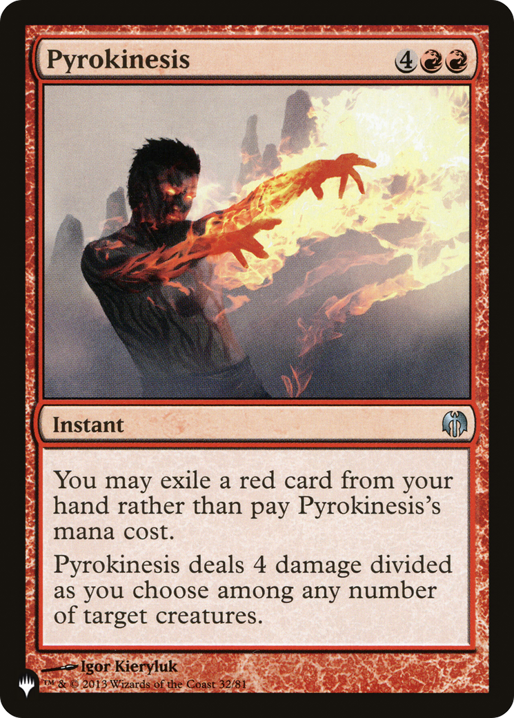 Pyrokinesis [The List Reprints] | Devastation Store