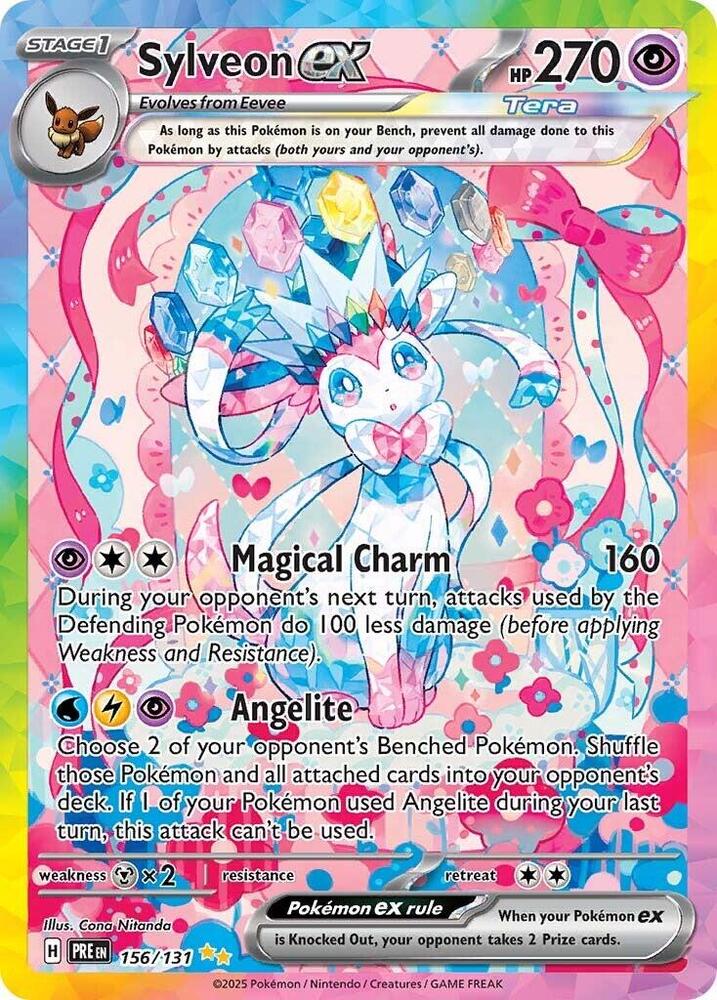 Sylveon ex (156/131) [Scarlet & Violet: Prismatic Evolutions] | Devastation Store