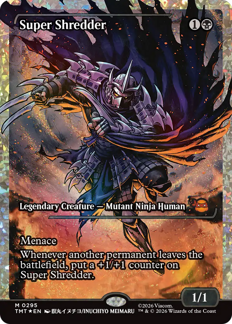 Super Shredder (Showcase) (Fracture Foil) [Teenage Mutant Ninja Turtles] | Devastation Store
