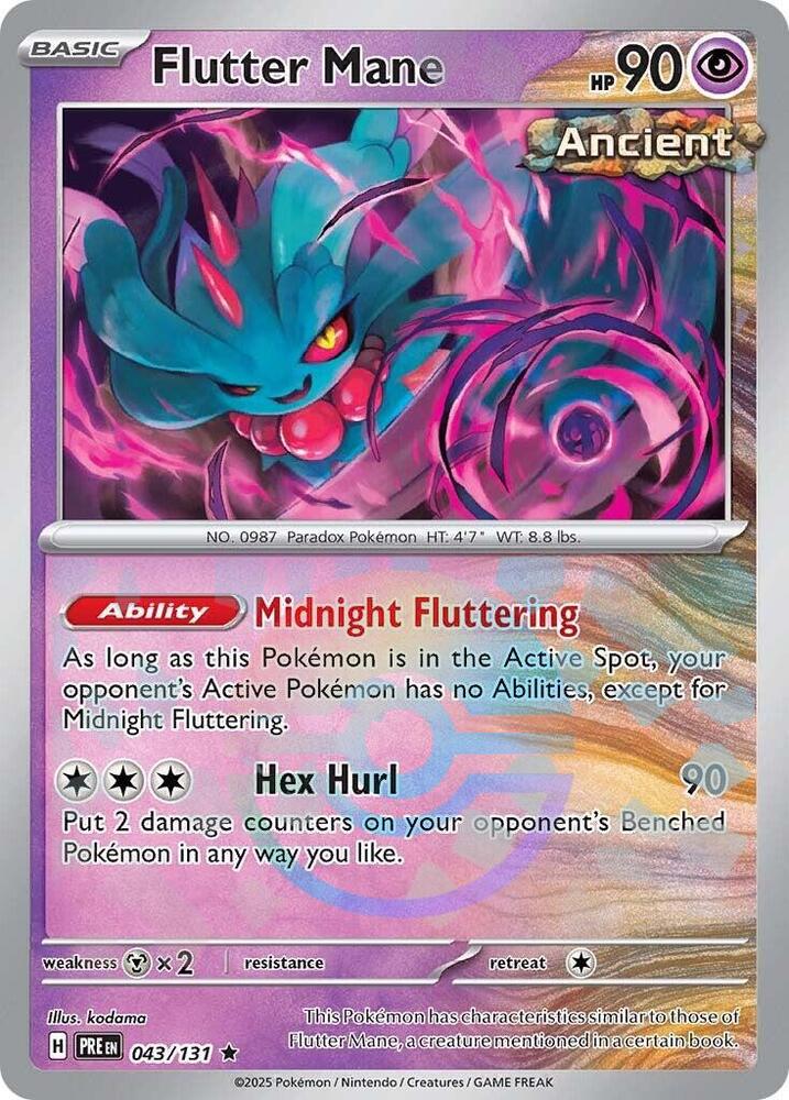 Flutter Mane (043/131) (Poke Ball Pattern) [Scarlet & Violet: Prismatic Evolutions] | Devastation Store
